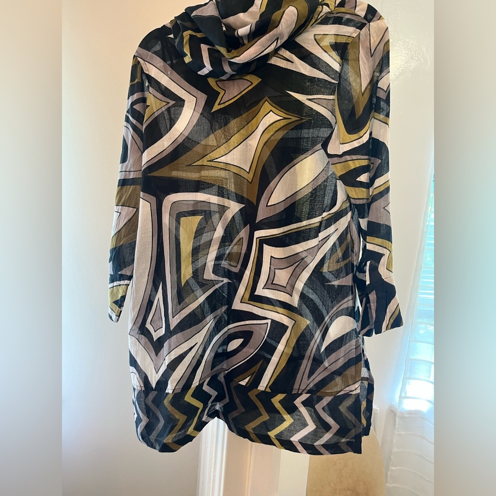 Gretchen Scott cotton Cowl Neck tunic